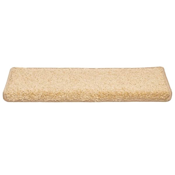 vidaXL Trappematter 30 stk 65x21x4 cm kremfarget rektangulær kant