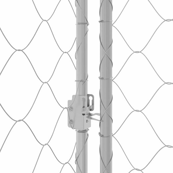 vidaXL Hundbur silver 600 x 200 x 200 cm Galvaniserat Stål