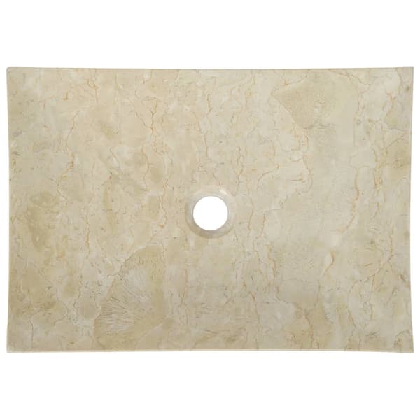 vidaXL Vask 50x35x12 cm marmor krem