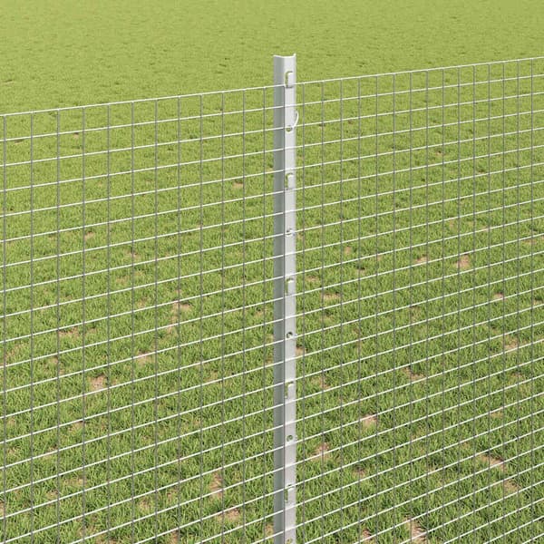 vidaXL Gjerde med innlegg. Grå 1.4 x 25 m Stål