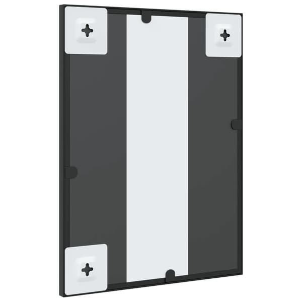vidaXL Väggspegel svart 30x40 cm rektangulär järn