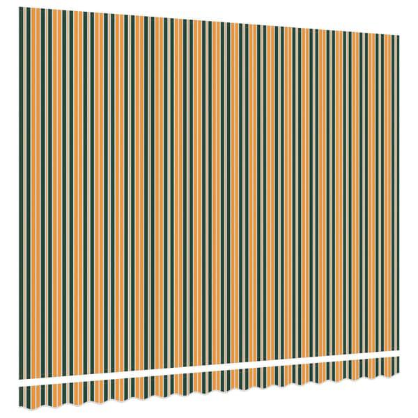 vidaXL Markisväv Grön och gul 4 × 3 m Polyester