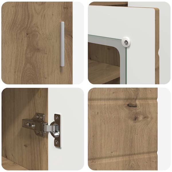 vidaXL Serviesskap artisan eik 55.5 x 29 x 100 cm Konstruert tre