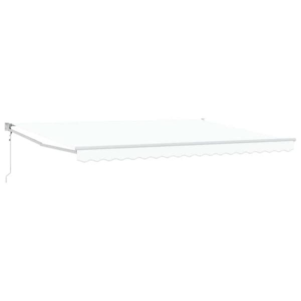 vidaXL Markis Vit 450 x 300 x 165 cm Polyester och metall