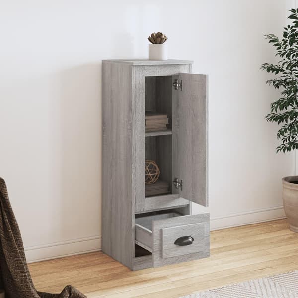 vidaXL Highboard grå sonoma 36x35,5x103,5 cm konstruert tre