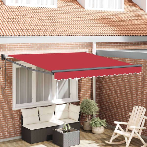 vidaXL Markise Rød 300 x 250 x 165 cm Polyester