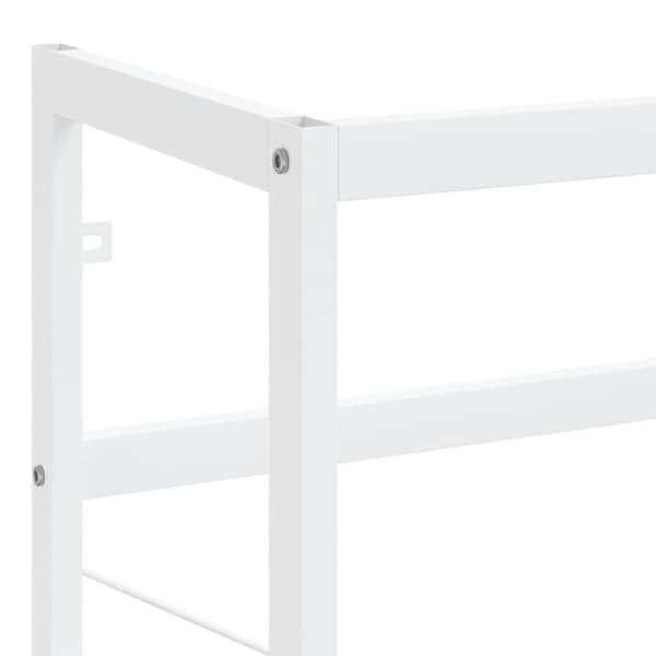 vidaXL Badehylle hvit 40x38x83 cm jern