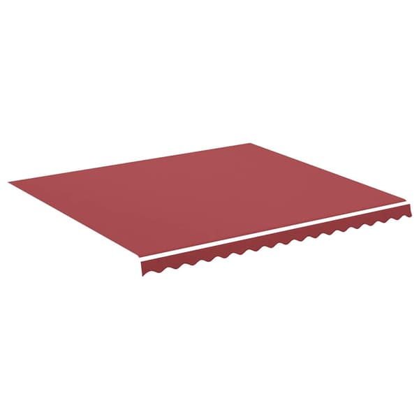 vidaXL Erstatningsduk for markise burgunder 400x350 cm polyester
