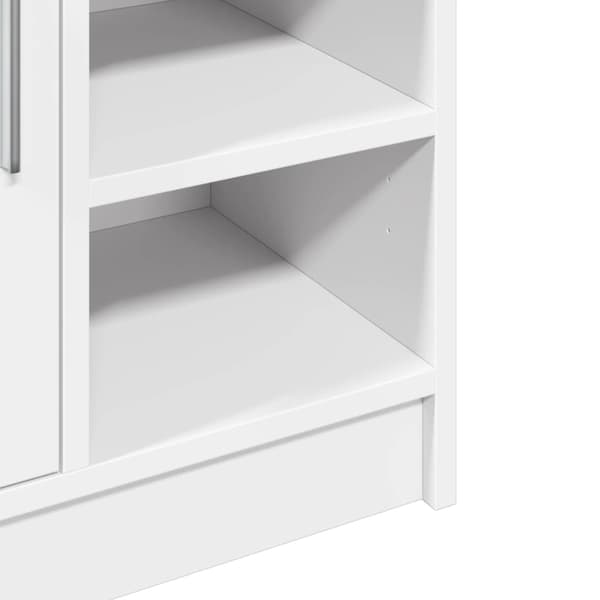 vidaXL Servantskap hvit 63x29x55 cm konstruert tre
