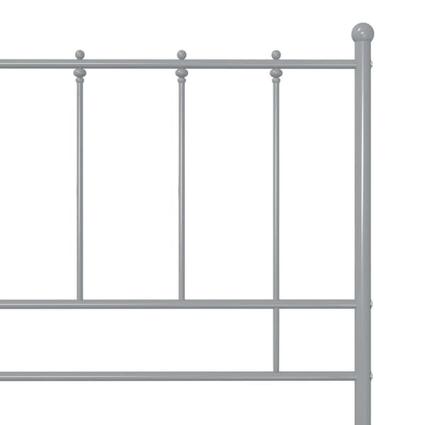 vidaXL Sengeramme grå metall 100x200 cm