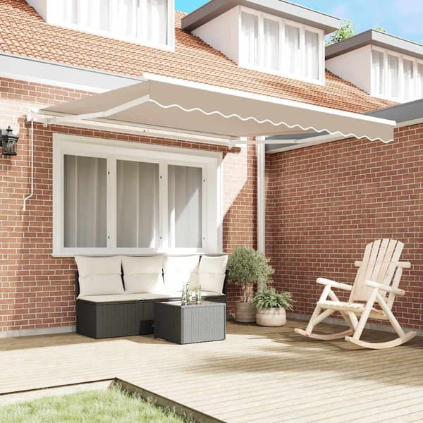 vidaXL Innvendbar Markise 350 x 250 cm Beige