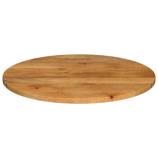 vidaXL Bordplate Ø 90x3,8 cm rund heltre mango