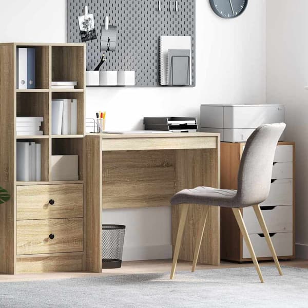 vidaXL Skrivebord Sonoma eik 80 x 50 x 76 cm