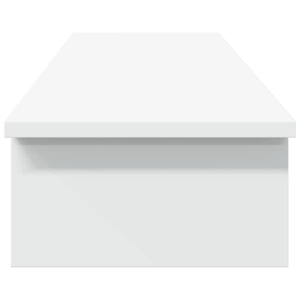 vidaXL Skjermstativ hvit 100x27x15 cm konstruert tre