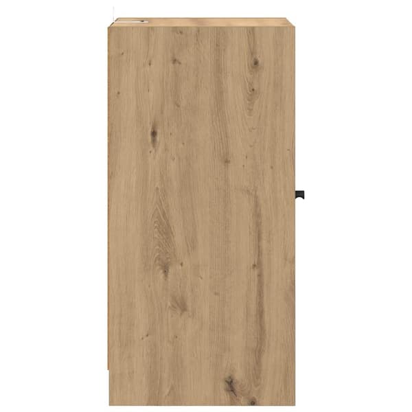 vidaXL Serviesskap artisan eik 35 x 37 x 76 cm Konstruert tre