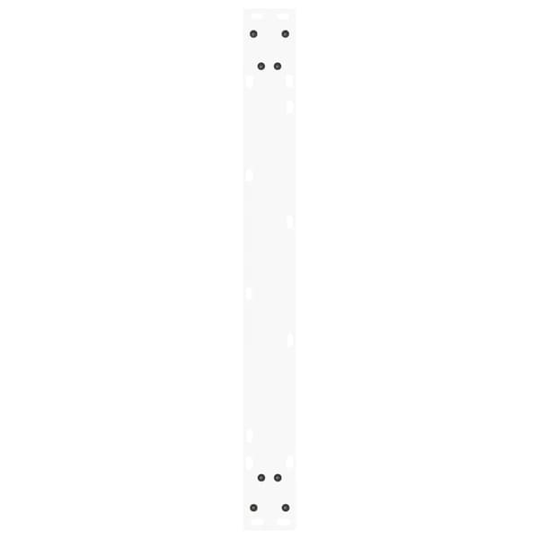 vidaXL Matbordsben V-formade 3 st vit 90x(72-73,3) cm stål