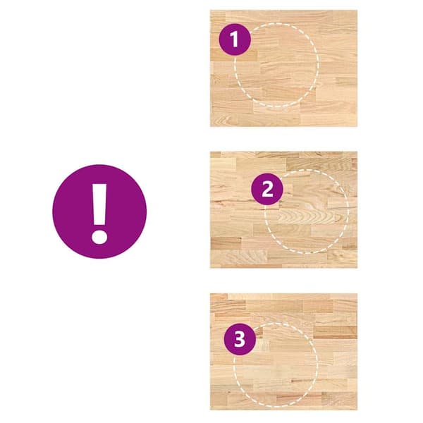 vidaXL Kjøkken benkeplate rektangulær 80x63,5x2,7 cm heltre eik