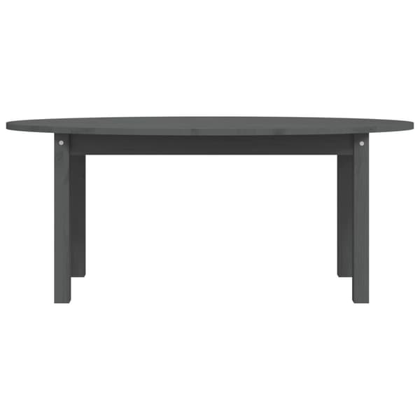 vidaXL Soffbord grå 110x55x45 cm massiv furu