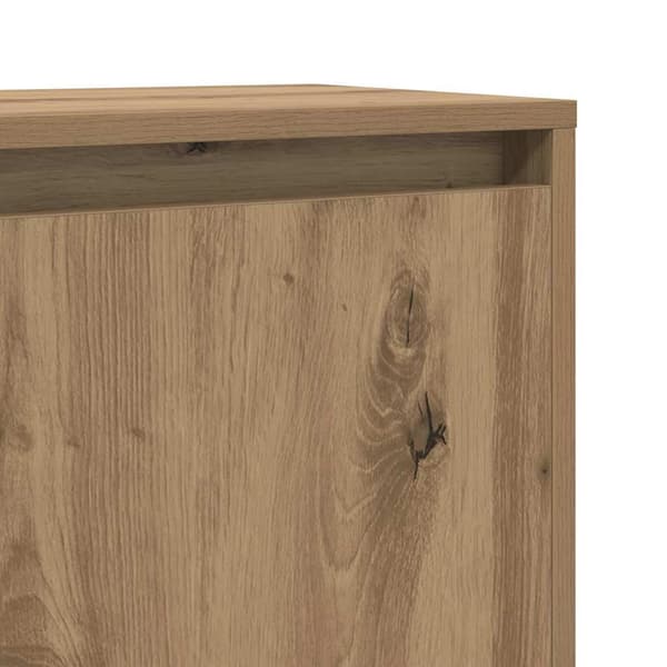 vidaXL Serviesskap Artisan Eik 97 x 29 x 75 cm Konstruert tre