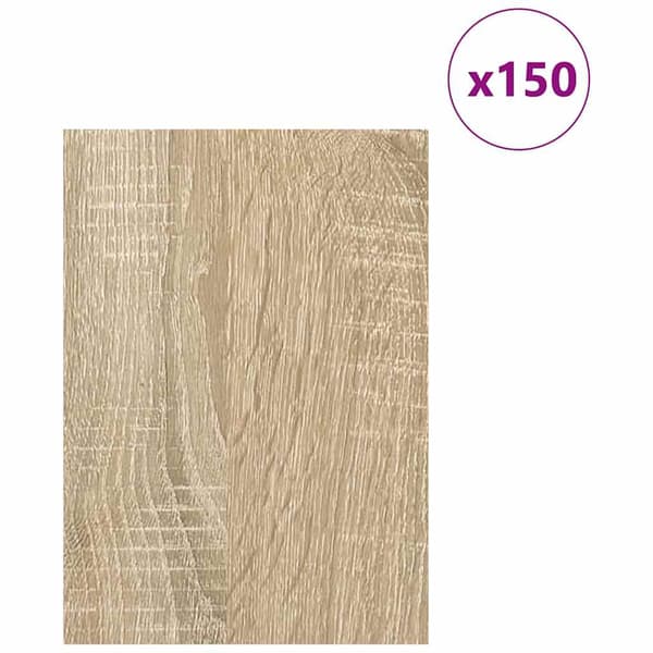 vidaXL Dekorpaneler 150 pcs Sonoma eik 21 x 30 x 0,27 cm