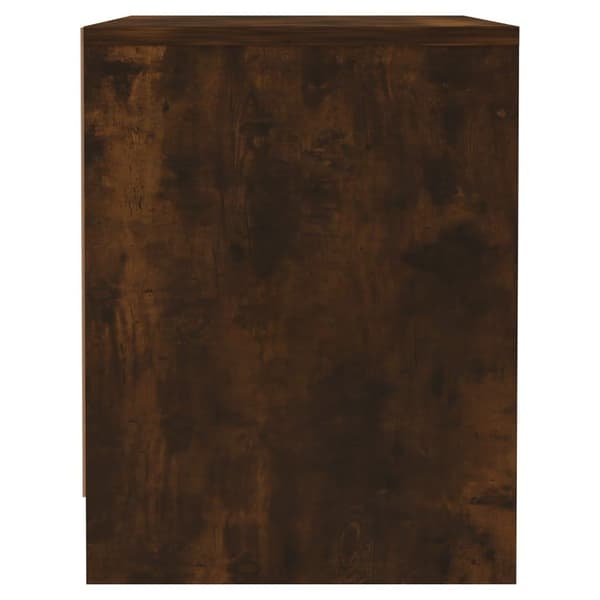 vidaXL Nattbord røkt eik 45x34x44,5 cm sponplate