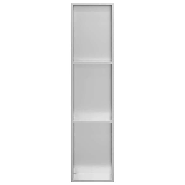 vidaXL Dusjniche sølv 90 x 20 x 9.5 cm Rustfritt Stål