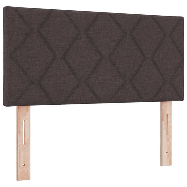vidaXL Huvudgavel Mörkbrun 90 cm tyg