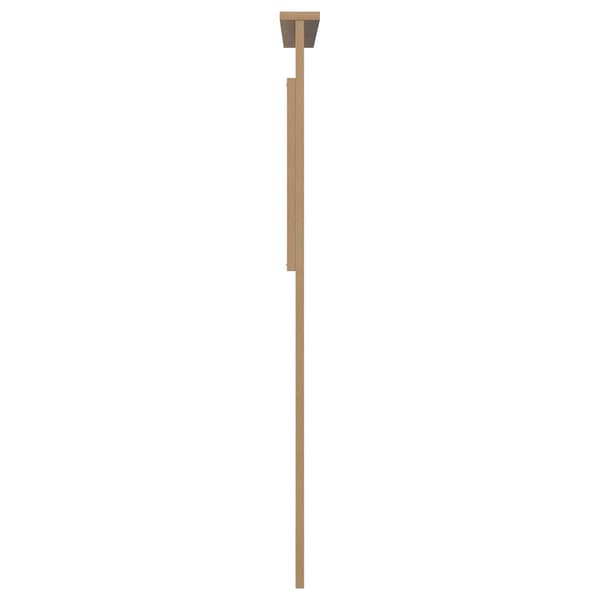 vidaXL Hodegavl med hodegjerde Artisan Eik 100 cm Konstruert tre