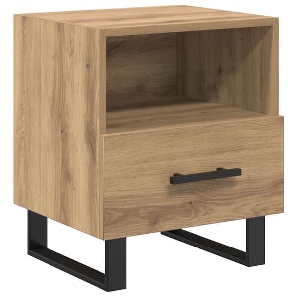 vidaXL Nattbordskap 2 pcs Artisan Eik 40 x 35 x 47,5 cm Konstruert tre
