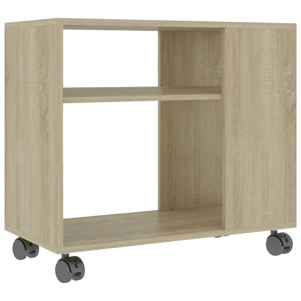 vidaXL Sidebord sonoma eik 70x35x60,5 cm konstruert tre