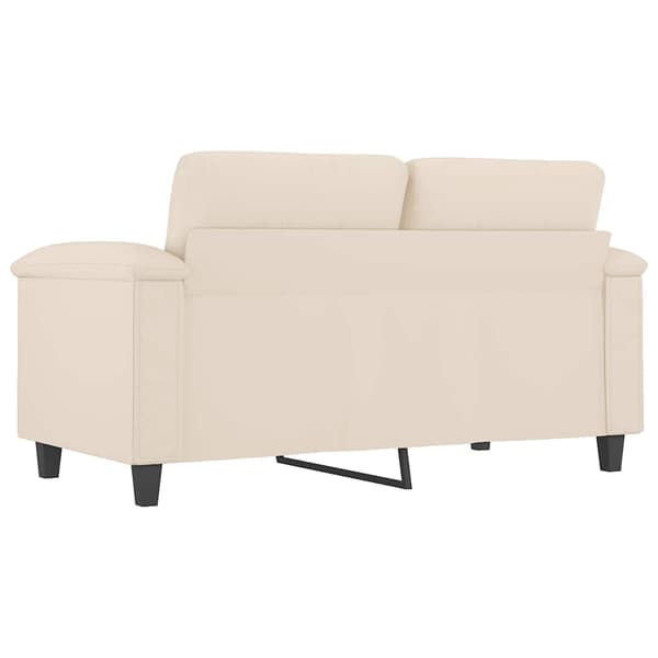 vidaXL 2-sitssoffa Beige 120 cm mikrofibertyg