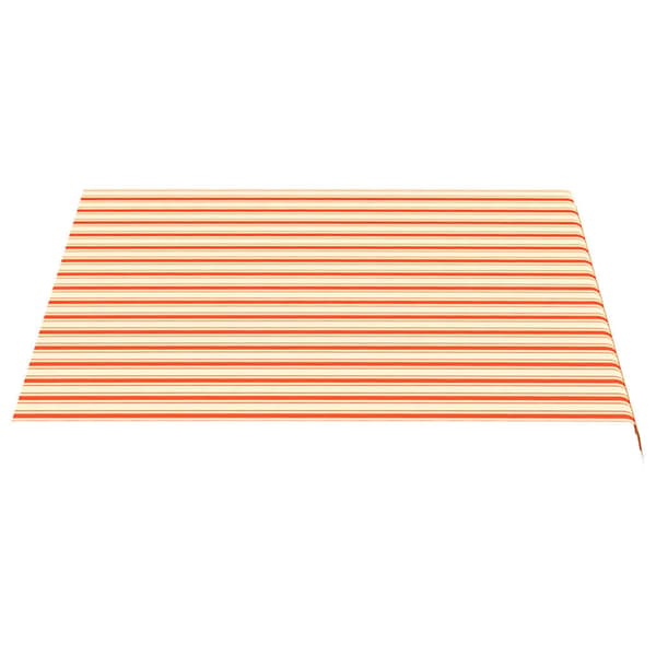 vidaXL Erstatningsduk for markise gul og oransje 300x250 cm polyester