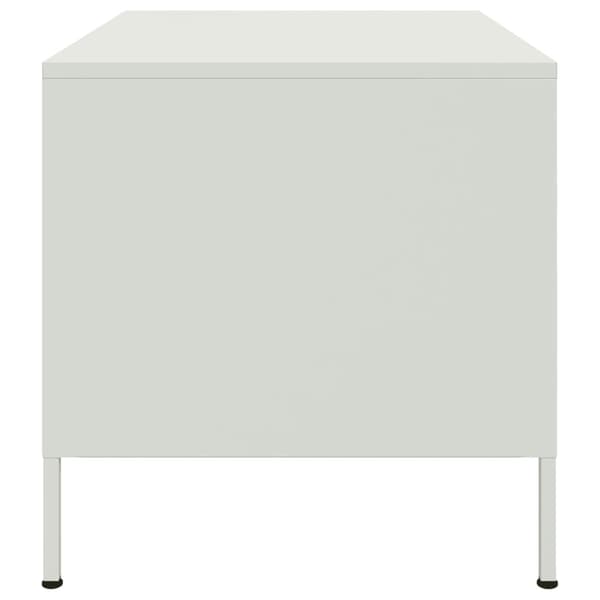 vidaXL Soffbord vit 68x50x50,5 cm stål