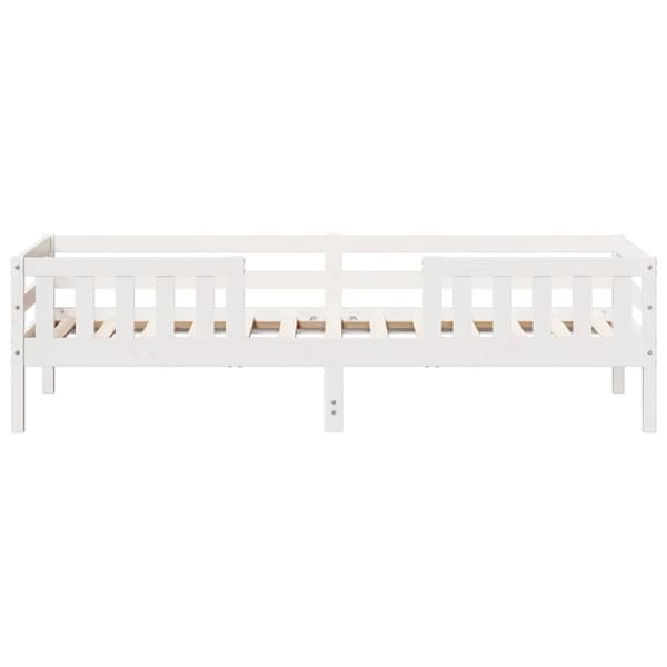 vidaXL Dagbädd Vit 80x200 cm massiv furu