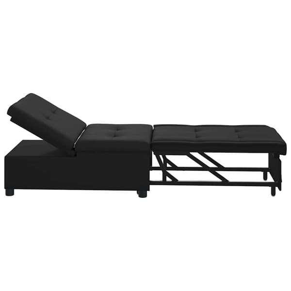 vidaXL Pull Out Sofa Bed Svart 194 x 67 x 82 cm Mikrofiber