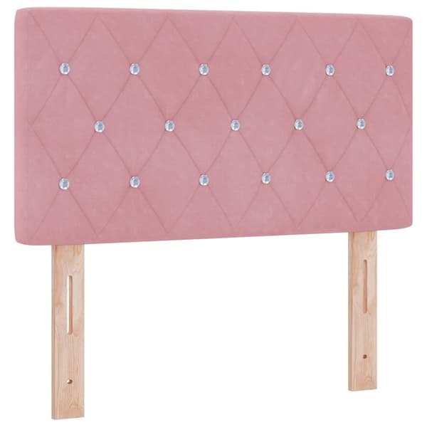 vidaXL Huvudgavel Rosa 80 cm Sammet