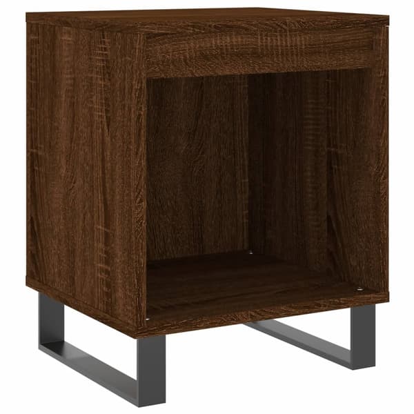 vidaXL Nattbord 2 stk brun eik 40x35x50 cm konstruert tre