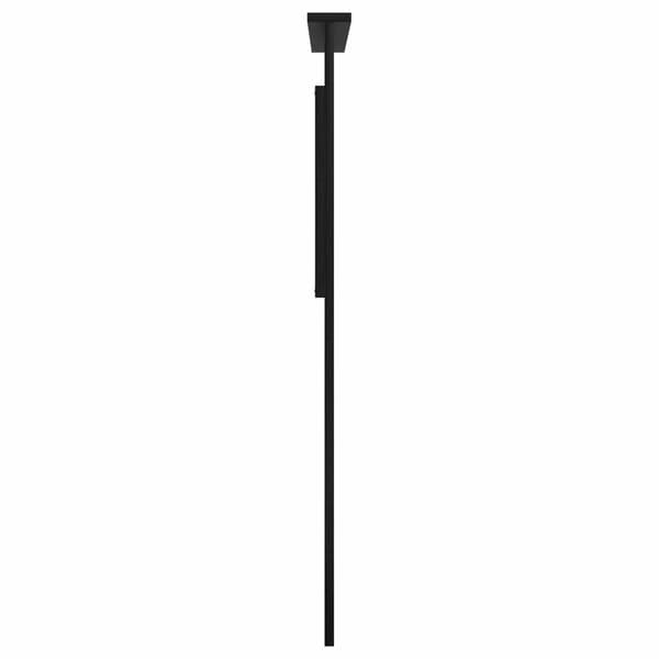 vidaXL Hodegavl med hodegjerde Svart Eik 100 cm Konstruert tre