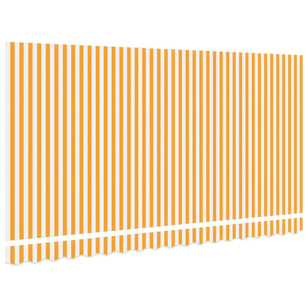 vidaXL Markisväv Gul och Vit 4 x 2 m Polyester