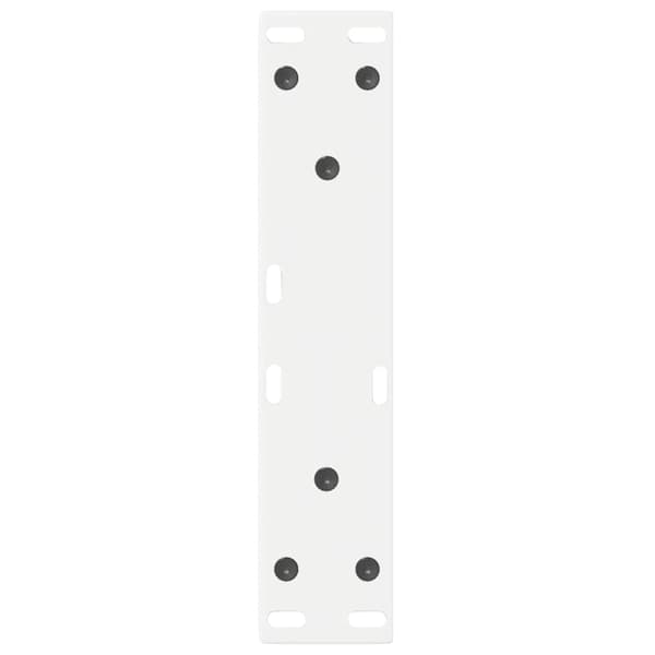 vidaXL Soffbordsben 2 st vit 28x(42-43,3) cm stål