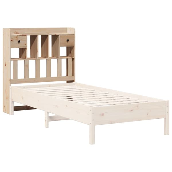 vidaXL Hodegavl med oppbevaring 75 cm heltre furu