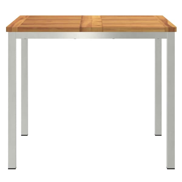 vidaXL SpiseBord Brun 90 x 90 x 75 cm Solid akasietre