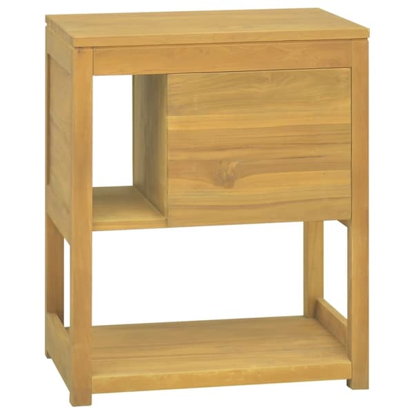 vidaXL Baderomsskap 60x40x75 cm heltre teak