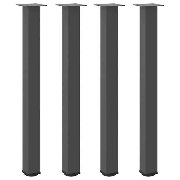 vidaXL Soffbordsben 4 st antracit 100-102 cm stål