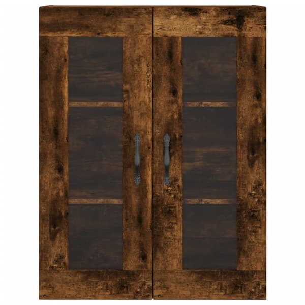vidaXL Highboard røkt eik 69,5x34x180 cm konstruert tre