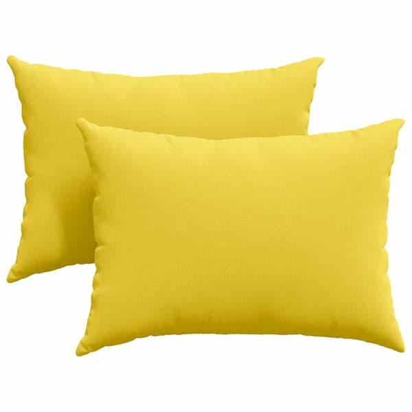vidaXL Soffkuddar 2 st Ljusgul 70 x 50 cm tyg
