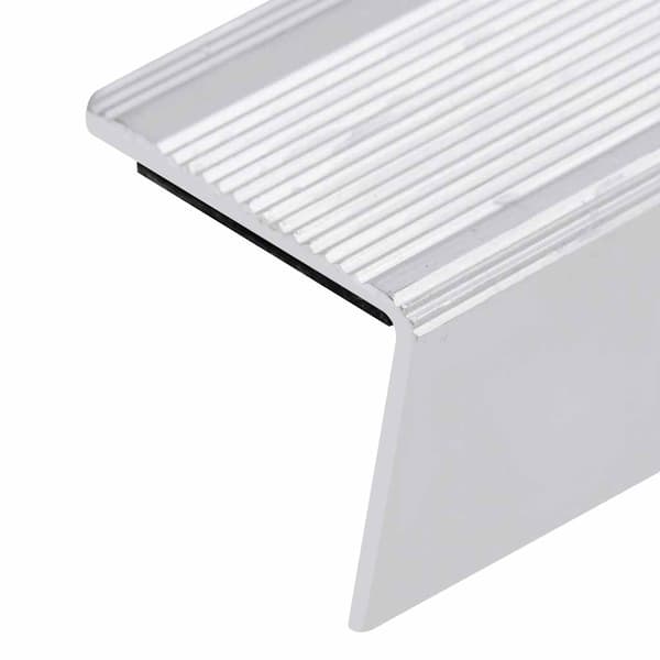 vidaXL Trappeneser L-form 15 stk aluminium 90 cm sølv