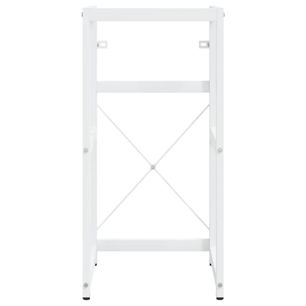 vidaXL Badehylle hvit 40x38x83 cm jern