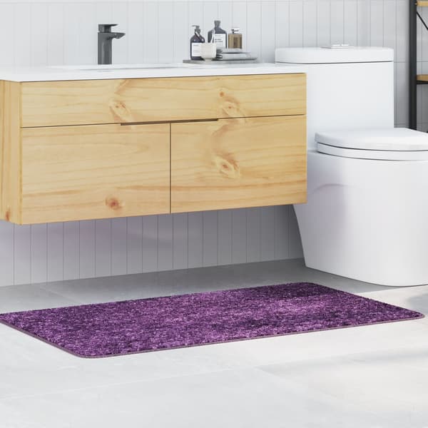 vidaXL Badematte Rektangulær Blå 70x120 cm Polypropylen Sklisikker