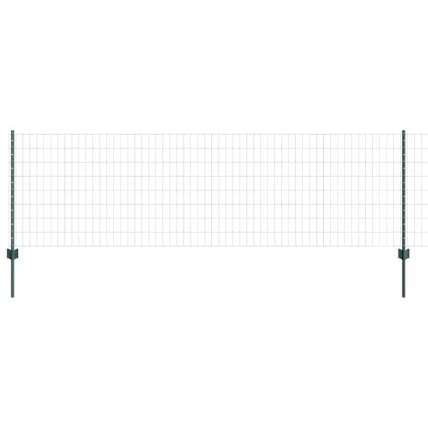 vidaXL Gjerde med innlegg. grønn 0.8 x 10 m Stål